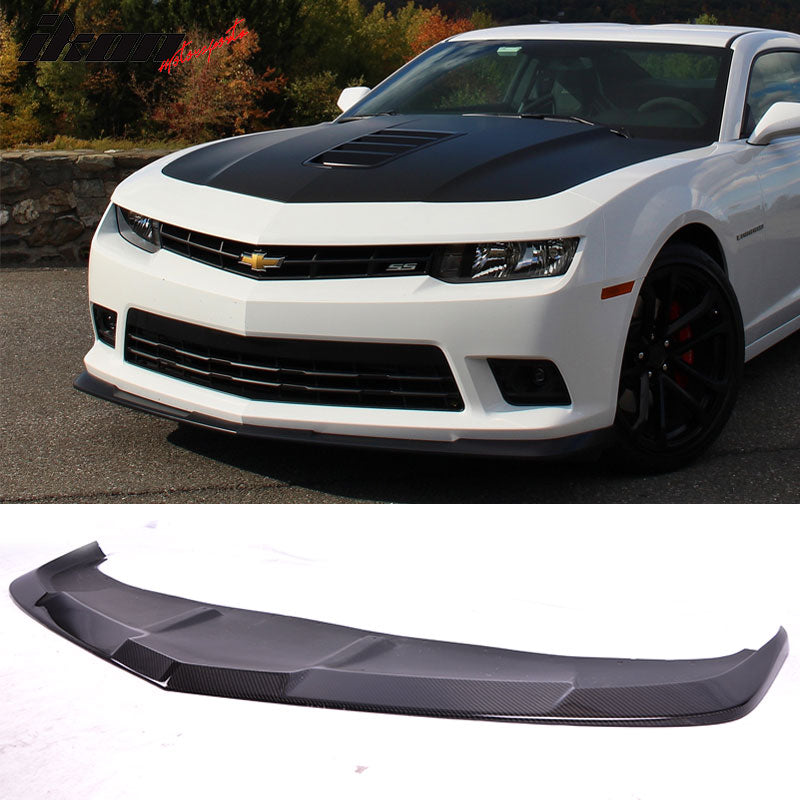 2014-2015 Chevrolet Camaro SS 1LE Style Front Bumper Lip Carbon Fiber
