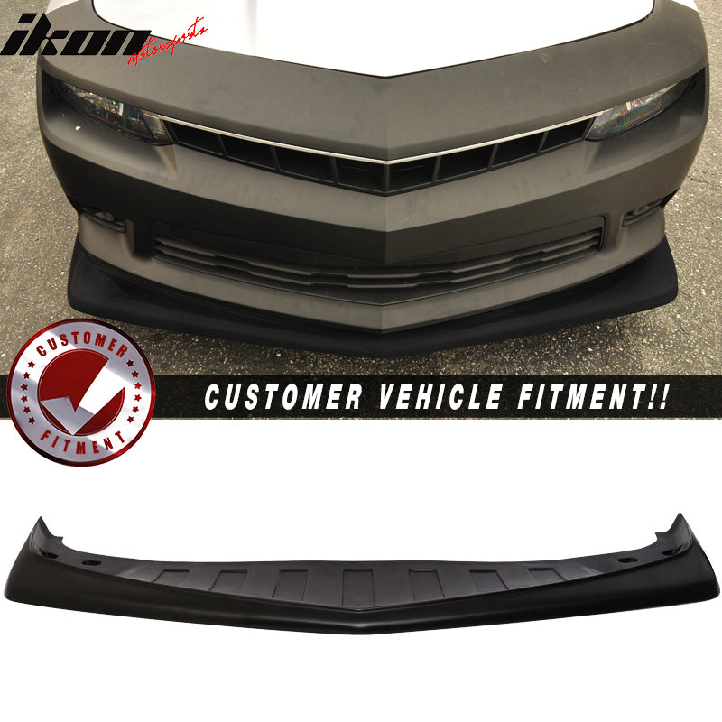 2014-2015 Chevy Camaro SS Z28 Style Front Bumper Lip Carbon Fiber CF