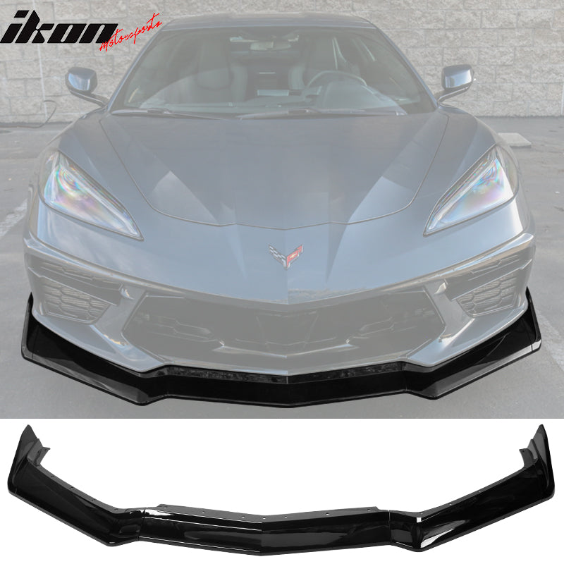 2020-2025 Chevy Corvette C8 IKON Style Front Bumper Lip 5PCS ABS