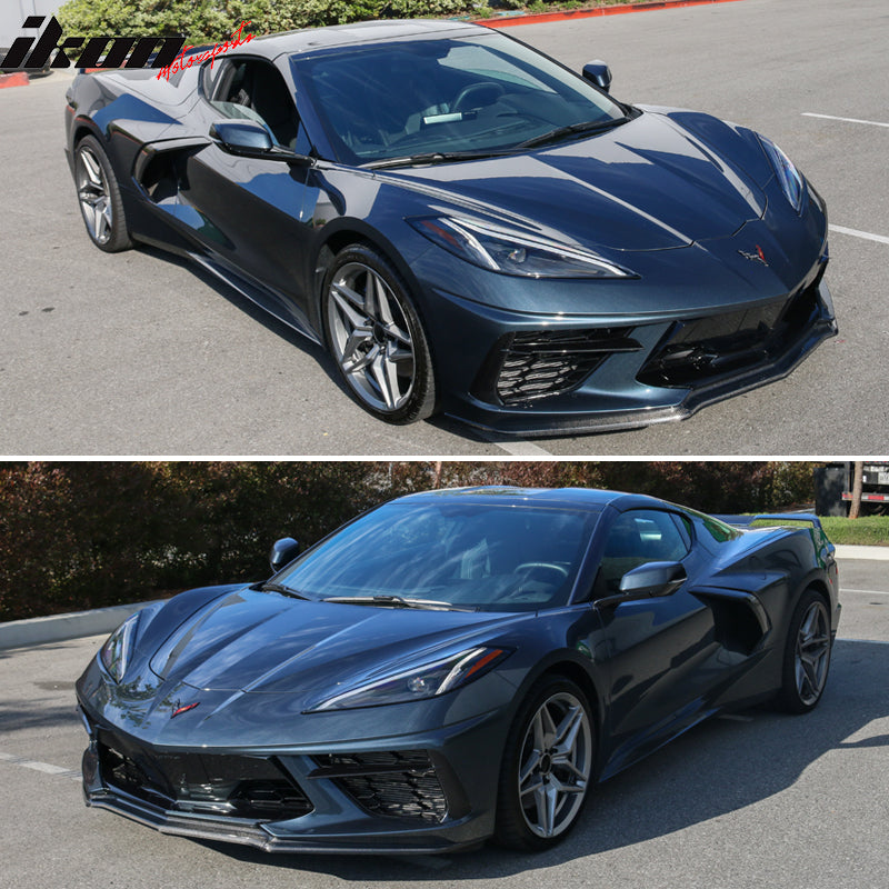 2020-2025 Chevy Corvette C8 Z51 Style Front Bumper Lip Carbon Fiber