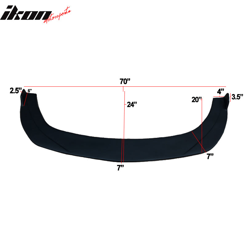 Universal IKON Style Unpainted  Front Lip Splitter PP