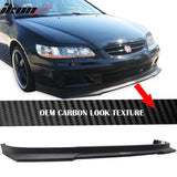 2001-2002 Honda Accord HC1 Style Carbon Fiber Texture Front Bumper Lip