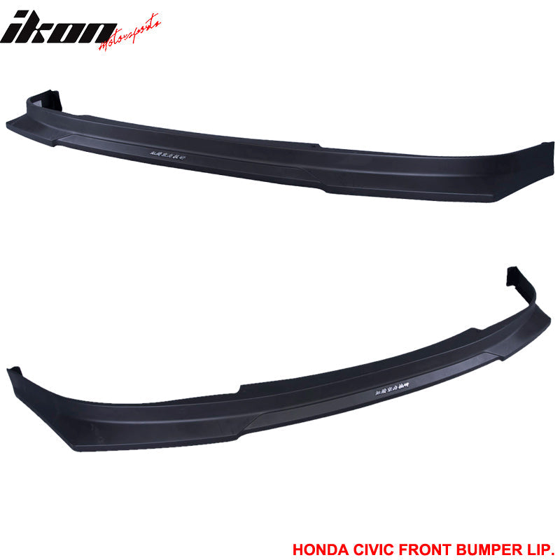2004-2005 Honda Civic 2Dr 4Dr HCL Style Front Bumper Lip Spoiler PP