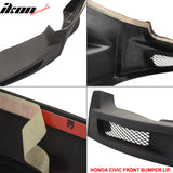 2009-2011 Honda Civic Mugen Front Rear Lip PU PP 3RD LED Brake Lamp