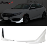 2016-2018 Honda Civic Coupe Sedan Front Bumper Lip Splitter