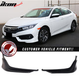 2016-2018 Honda Civic Coupe Sedan Front Bumper Lip Splitter