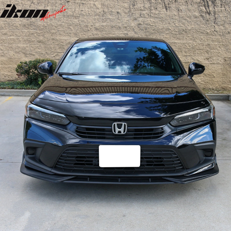 2022-2023 Honda Civic 11th Gen Front Lip Chin Spoiler PP 3PC