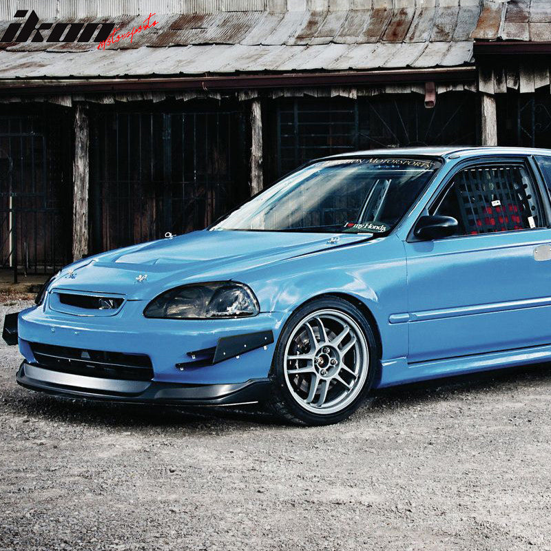 1996-1998 Honda Civic Type Concept Sport Front Bumper Lip Spoiler PU