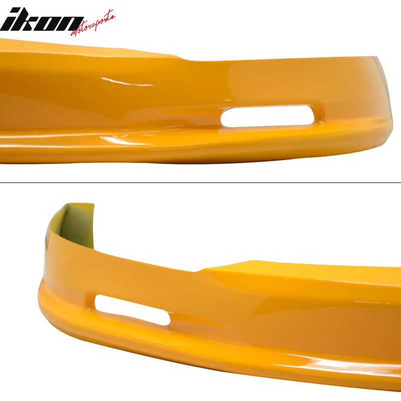 1996-1998 Honda Civic Mugen Style Painted Orange Front Bumper Lip PU