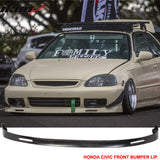 Fits Civic EK 99-00 3Dr BYS Sport Front + Rear Bumper Lip Spoiler PU