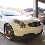 2003-2007 Infiniti G35 Coupe 2Dr GT Style Front Bumper Lip Spoiler PU