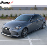 2017-2020 Lexus IS Type A Matte Black Front Bumper Lip Splitter