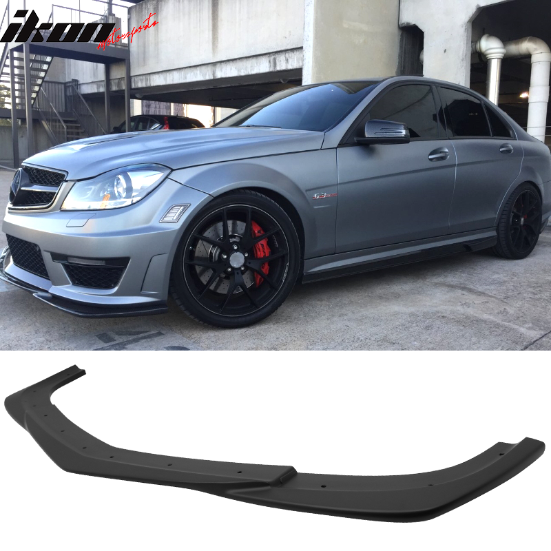 2012-2014 Benz W204 C63 AMG GH Style Painted Front Bumper Lip ABS