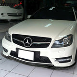 2012-2014 Benz W204 C Class GH Style Gloss Black Front Bumper Lip ABS