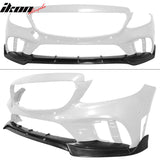 2019-2020 Benz W205 C-Class Unpainted Front Bumper Lip Splitter PU