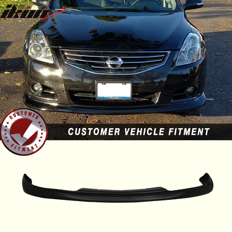 2010-2012 Nissan Altima Ikon DP Unpainted Front Bumper Lip Splitter PU