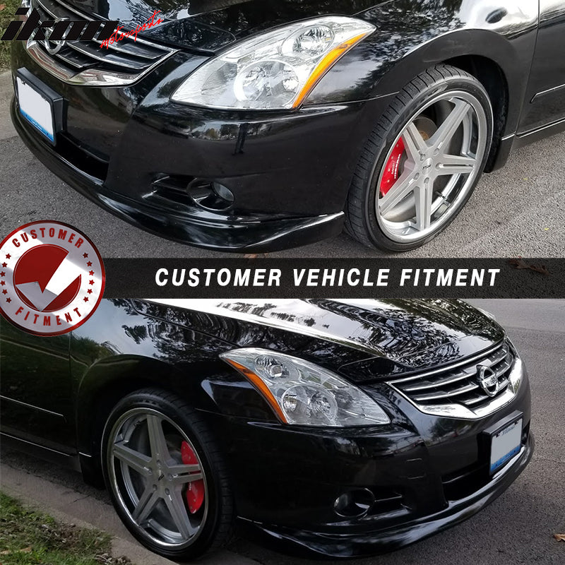 2010-2012 Nissan Altima Ikon DP Unpainted Front Bumper Lip Splitter PU