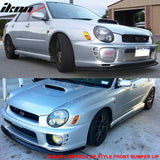 2002-2003 Subaru Impreza DP Style Unpainted Black Front Bumper Lip PU
