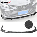 2021-2023 Toyota Camry LE Front Bumper Lip IKON Style PP 3PC