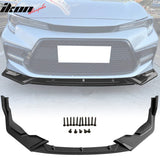 2020-2022 Toyota Corolla SE XSE C Style Front Bumper Lip PP 3PC