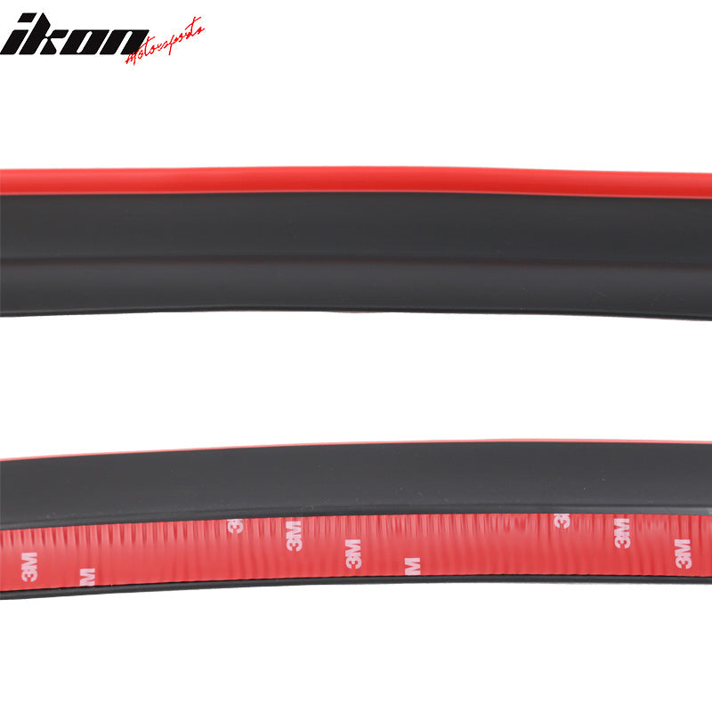 Universal 100" Inch Type 1 Front Bumper Lip Spoiler Black Red Trim