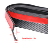 Universal Fitment Carbon Fiber Print CFL Front Bumper Chin Lip PVC