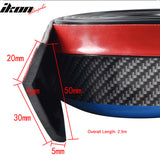 Universal Front Bumper Lip Splitter Chin Spoiler Side Skirt PVC