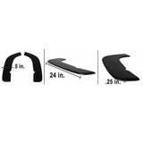 Universal 24"x5"Inch Type 3 Front Bumper Quick Lip Splitter 2PC PU
