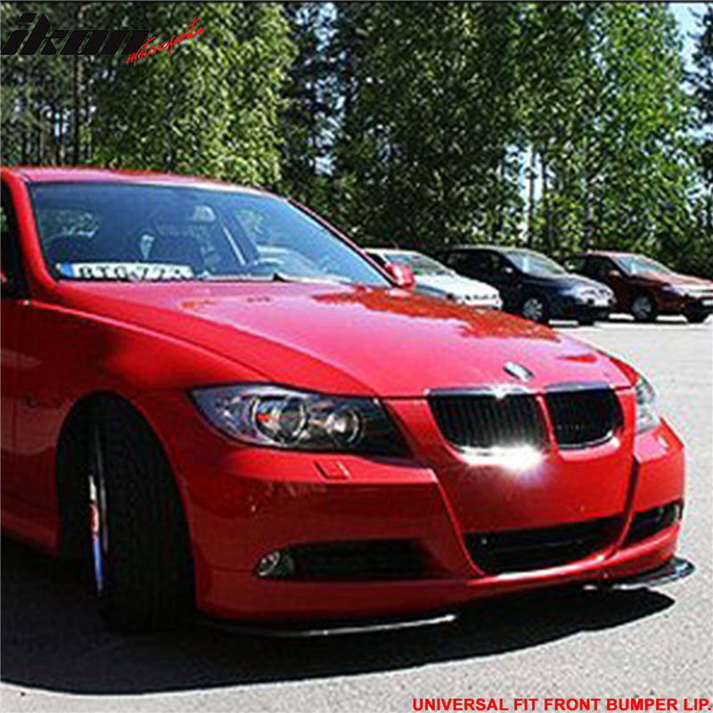 Universal 24"x5"Inch Type 3 Front Bumper Quick Lip Splitter 2PC PU