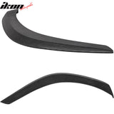 Universal 27x9" Carbon Fiber Print Front Rear Bumper Lip Splitter 2PCS