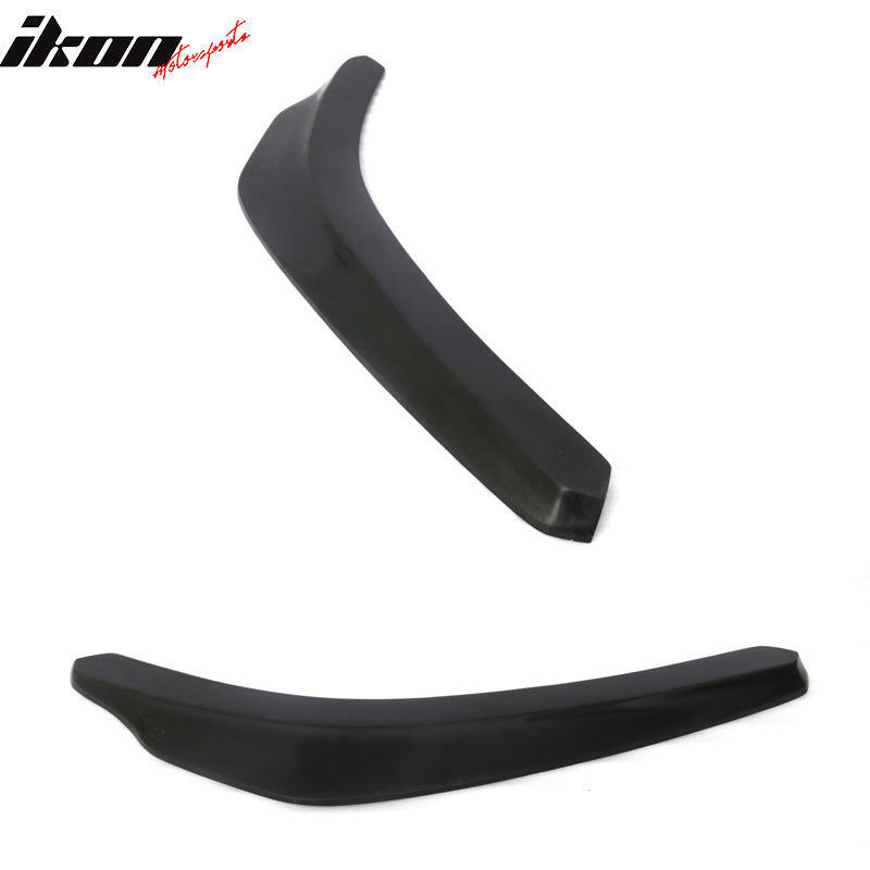 Universal 24x4" IKON Style Add On Front Bumper Lip Splitter PP 2PCS