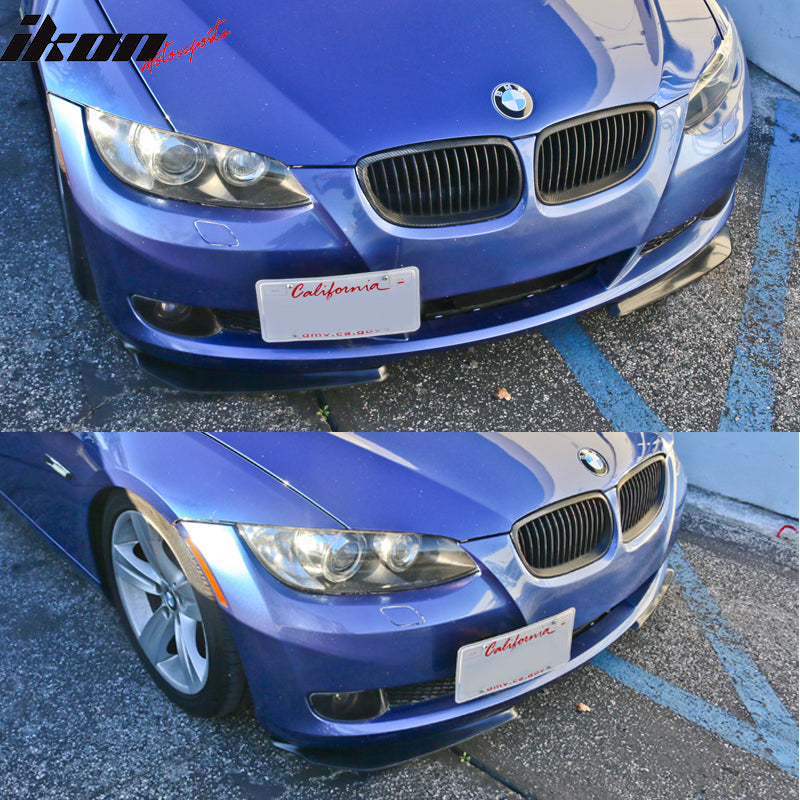 Universal 24x4" IKON Style Add On Front Bumper Lip Splitter PP 2PCS