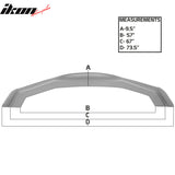Universal RB 68x20in PP Front Bumper Lip & CF Splitter Rod