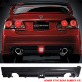 2006-2011 Honda Civic Mugen RR Dual Outlet Rear Bumper Lip Spoiler PP