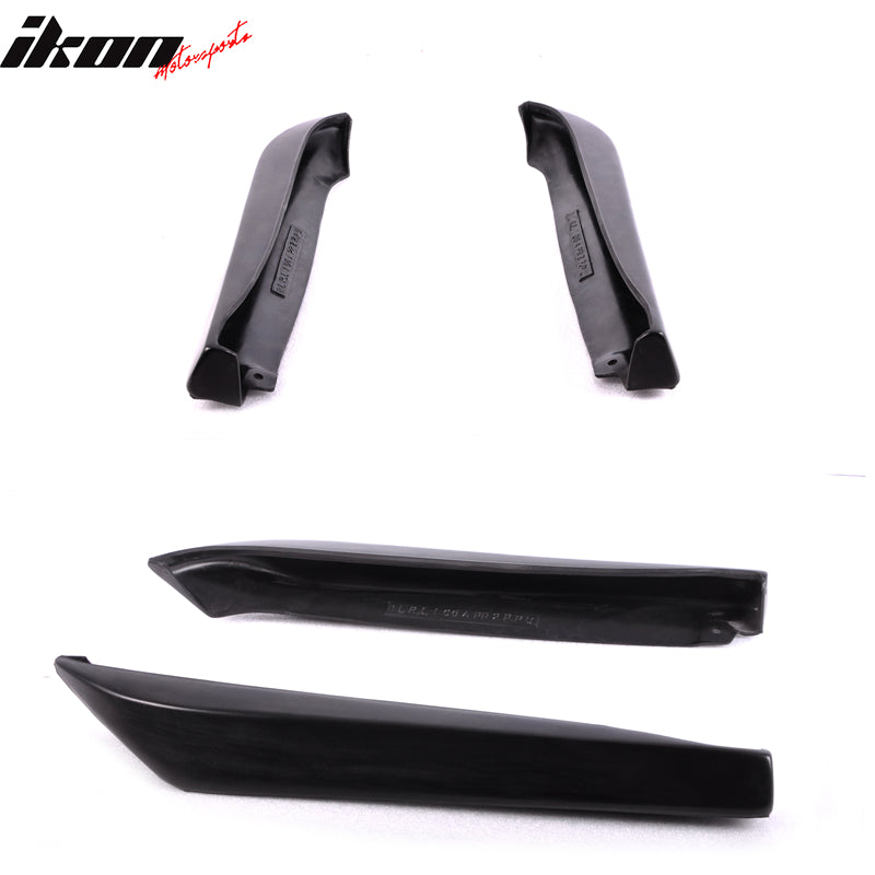 2006-2013 Lexus IS250 IS350 4Dr Unpainted Rear Aprons Splitter Spats
