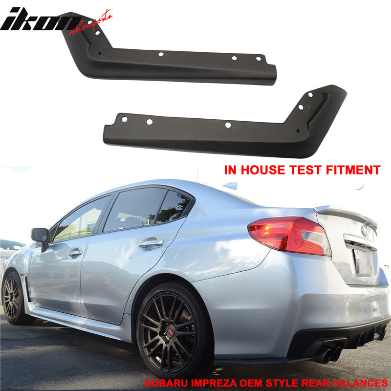 2015-2017 Subaru WRX STI V OE Style Front Rear Bumper Lip PP