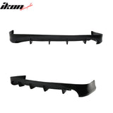 2007-2011 Toyota Camry Ikon Aero Style 4Fin Rear Bumper Diffuser Lip