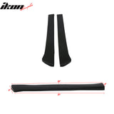 Universal 19" CS Style Rear Bumper Spats Side Extension Lips PU 2PC