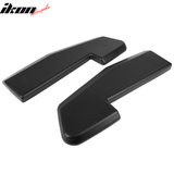 Universal V1 Style Matte Black 2PCS Rear Bumper Lip Splitters Guard PP