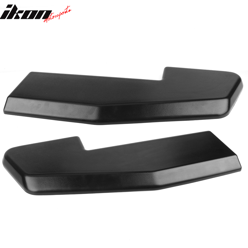 Universal V1 Sanded Black Rear Bumper Splitter Lip With 8 Screws PP