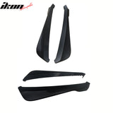 Universal V1 Style Unpainted 2PC Rear Bumper Lip Diffuser Splitters PP