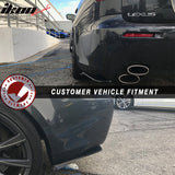 Universal V1 Style Unpainted 2PC Rear Bumper Lip Diffuser Splitters PP