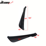 Universal V1 Style Unpainted 2PC Rear Bumper Lip Diffuser Splitters PP