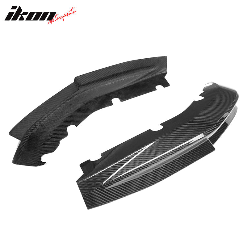 2021-2024 BMW G80 M3 Gloss Black Rear Lip Splitters Dry Carbon Fiber
