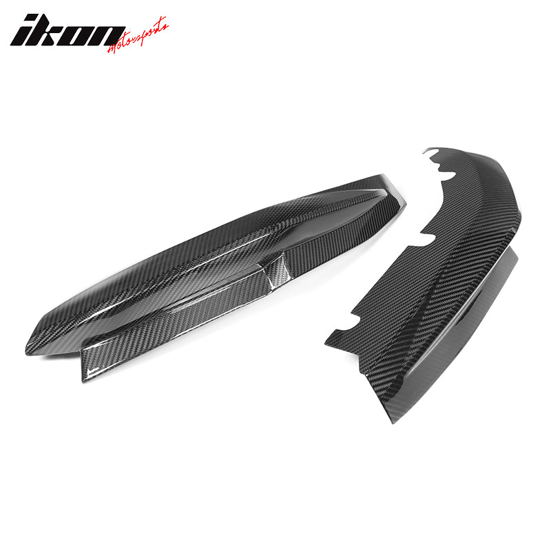 2021-2024 BMW G80 M3 Gloss Black Rear Lip Splitters Dry Carbon Fiber