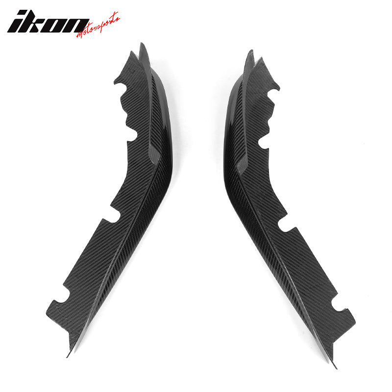 2021-2024 BMW G80 M3 Gloss Black Rear Lip Splitters Dry Carbon Fiber