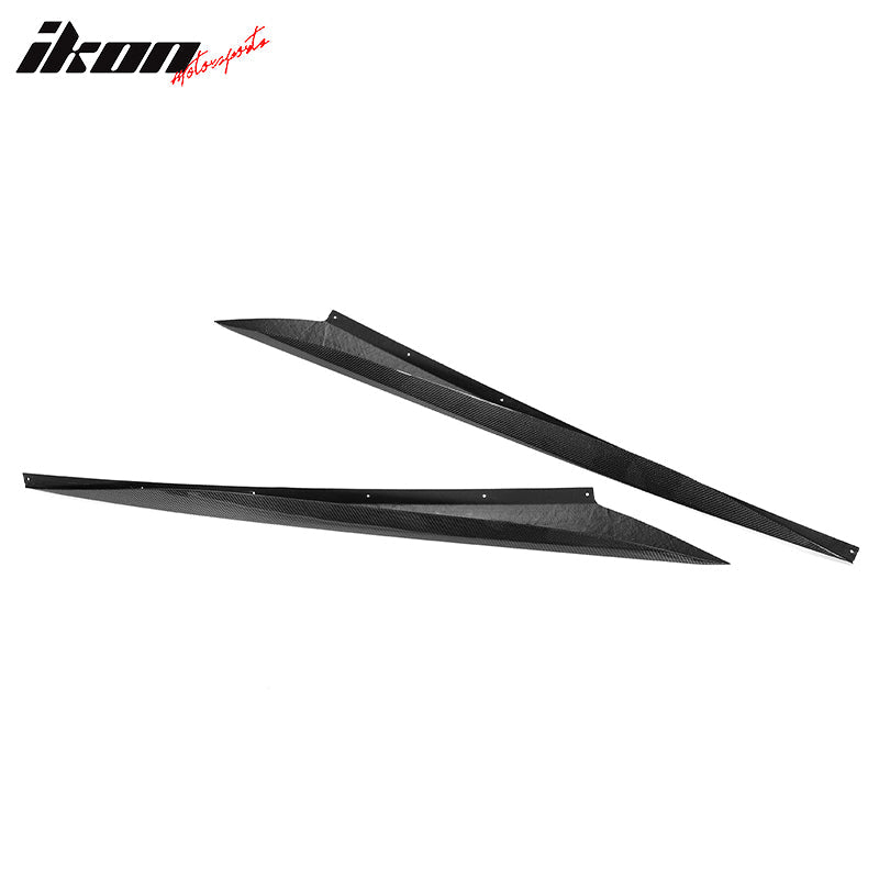 2020-2025 Chevy Corvette C8 Z51 Style Carbon Fiber CF Side Skirts 2PCS