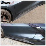 2020-2025 Chevy Corvette C8 Z51 Style Carbon Fiber CF Side Skirts 2PCS
