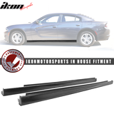 2011-2023 Dodge Charger Unpainted Side Skirts Rocker Panels Pair PU