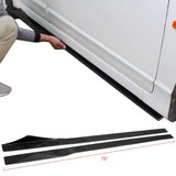 Universal 75 Inch Side Skirt Extension Splitter Carbon Fiber CF